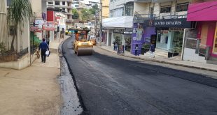 Manhuaçu recapeamento asfaltico R Antonio Wellerson