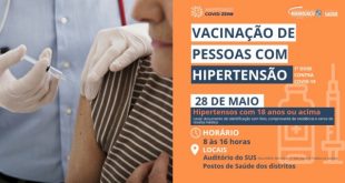 vacinação COVID-19 hipertensos Manhuaçu