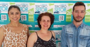 Isabelle Brissio, Carol Baraky e Igor de Souza, membros da Comissão Organizadora do inédito evento.