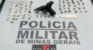 Apreensão armas e drogas PM Manhuaçu
