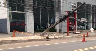 poste BR 262 acidente